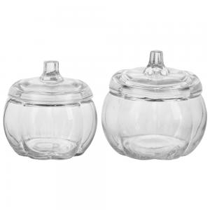 2025 Hot Glass Pumpkin Candle Jars With Color