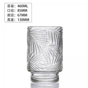 2025 New Desgin Embossed Glass Candle Jars