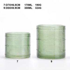 2025 New Product Colored Glass Candle Jars